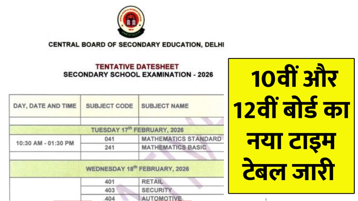 10th 12th Board Exam 2026 Big Update10th 12th Board Exam 2026 Big Update