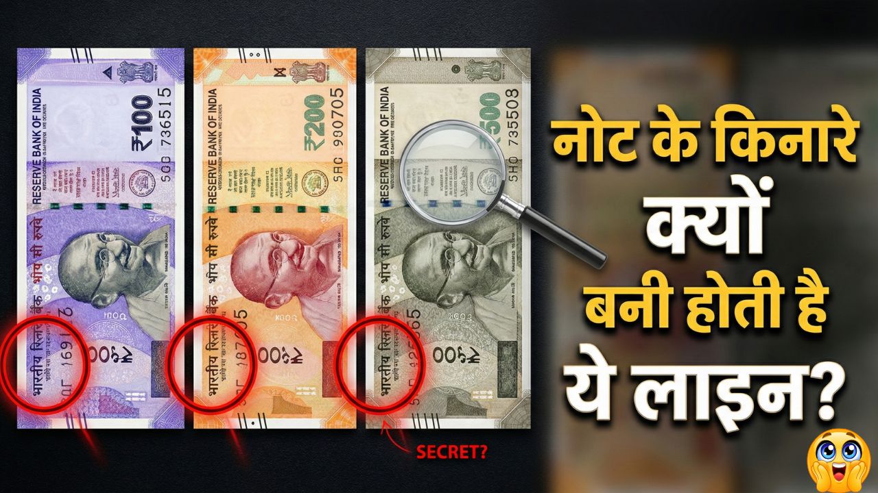 Indian Currency Note Lines